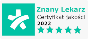 Znany Lekarz 2022 - Certyfikat jakości
